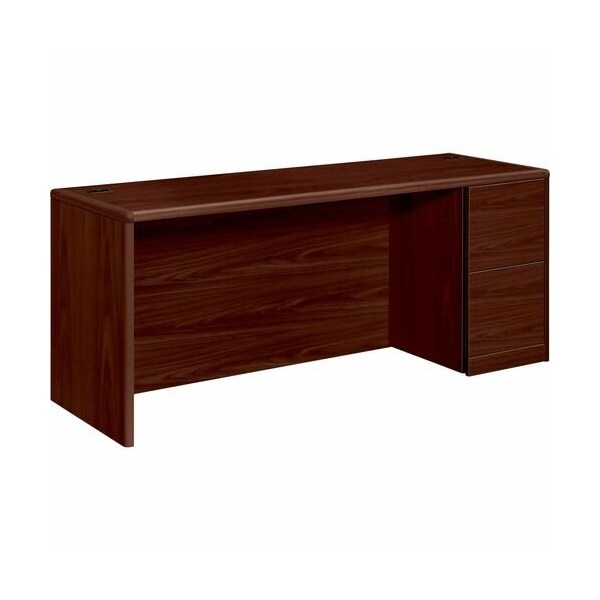 Hon 10707RNN, 10700 SERIES RIGHT PEDESTAL CREDENZA, 72W X 24D X 29.5H, MAHOGANY HON10707RNN - main